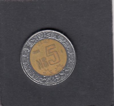 Beschrijving: 5 Pesos  BIRD